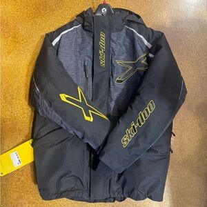Ski-Doo Men's Black and Yellow Absolute 0 Snowmobile Jacket - $600 Retail